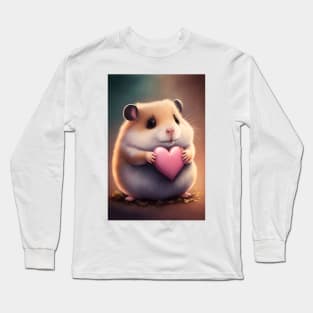 Hamster with Heart Long Sleeve T-Shirt